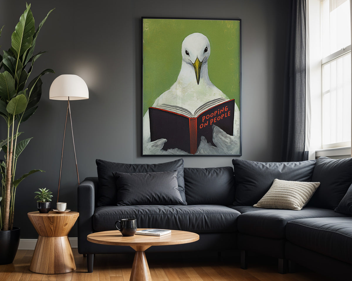 Seagull Pooping On People - Alt Wall View