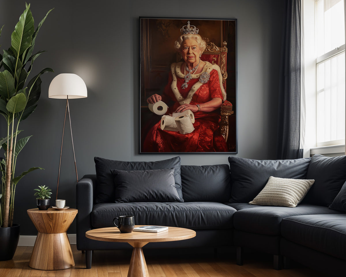 Queen Toilet Paper Royal - Alt Wall View