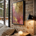Pink Gold Splash Marble - Wall View