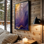 Purple Gold Marble Coast - Wall View