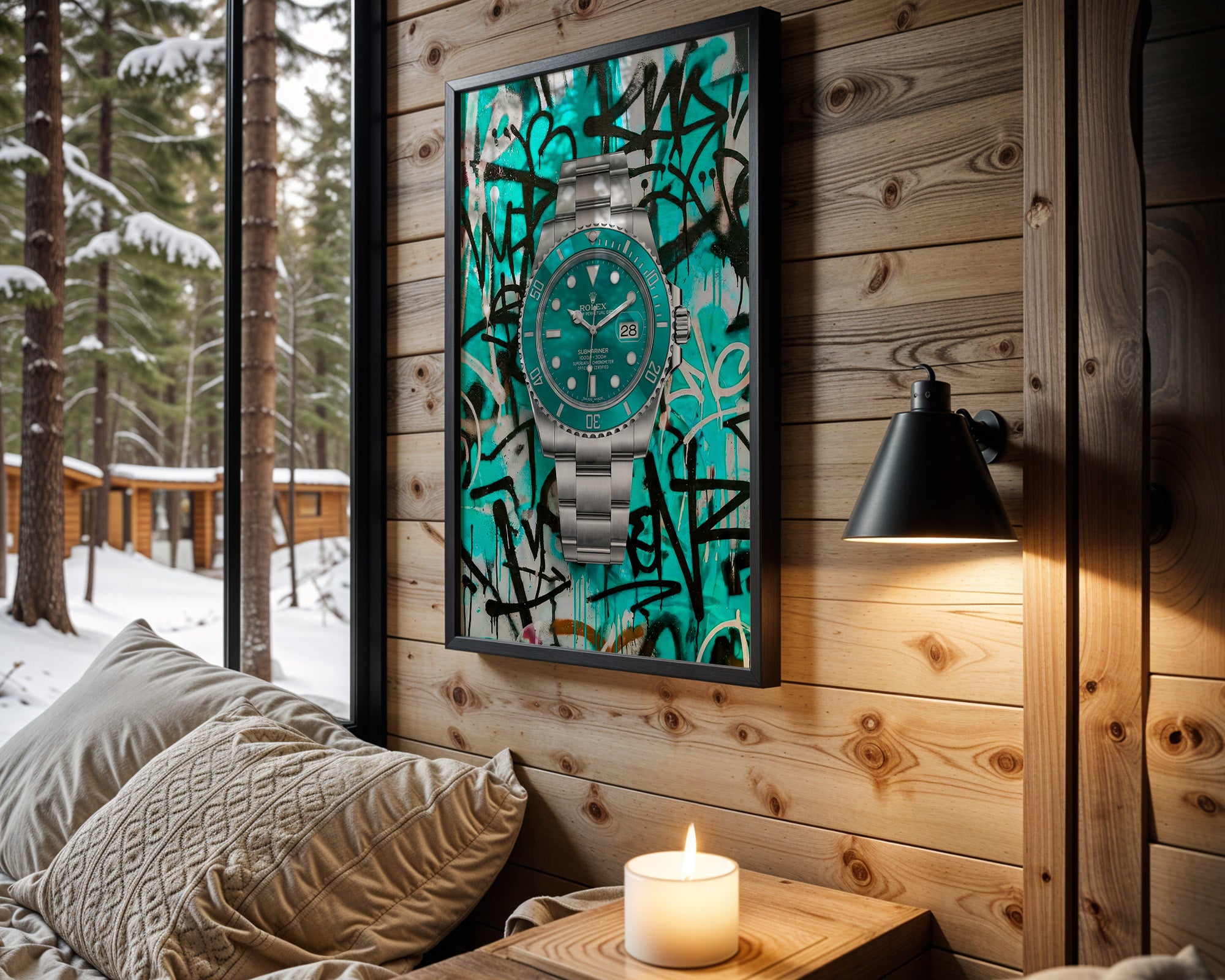Rolex Submariner Teal Graffiti