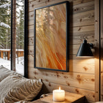 Apricot Caramel Gold Flow - Wall View