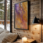 Pink Purple Gold Lava - Wall View