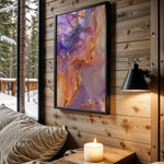 Pink Purple Orange Gold Lava - Wall View