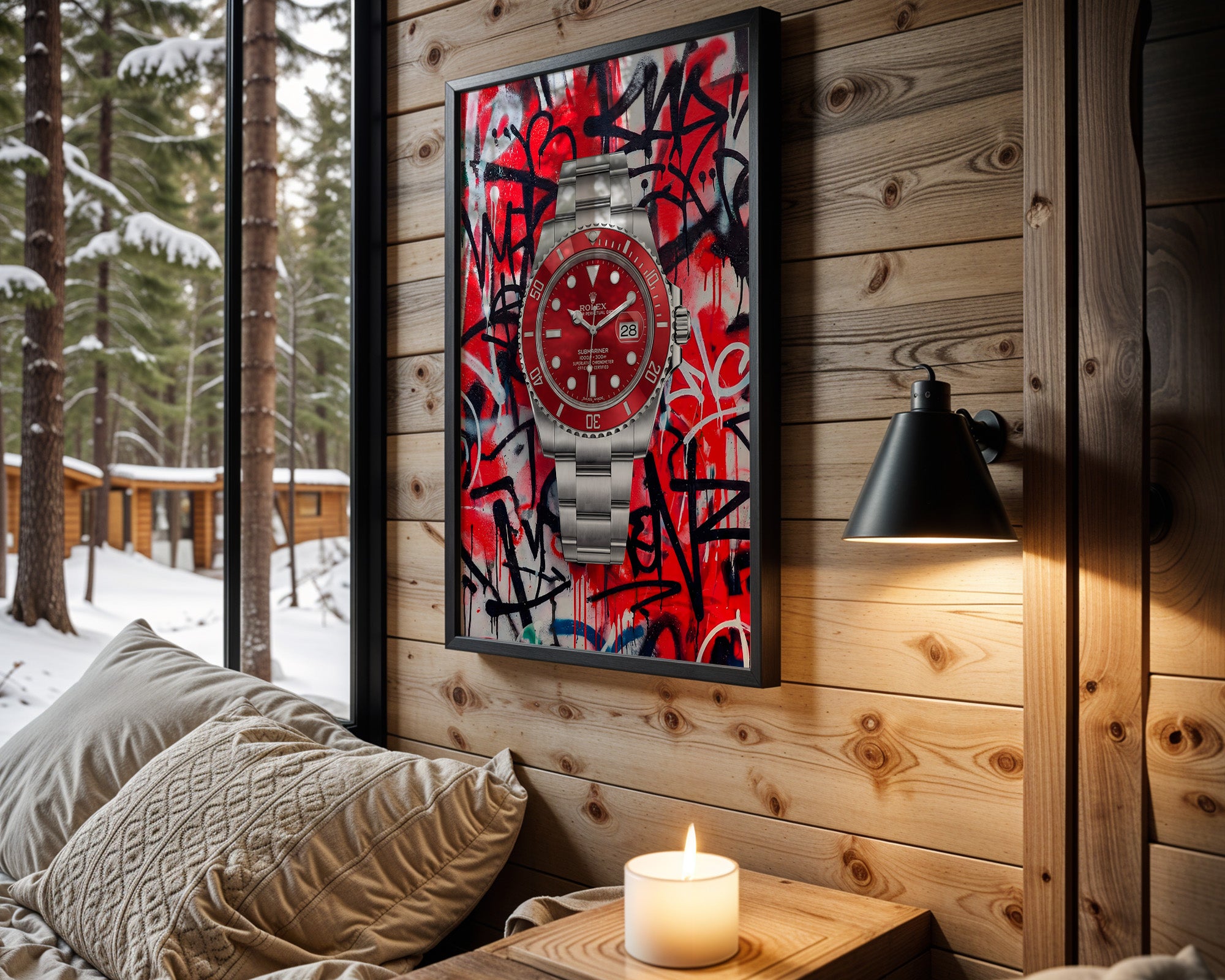 Rolex Submariner Red Graffiti