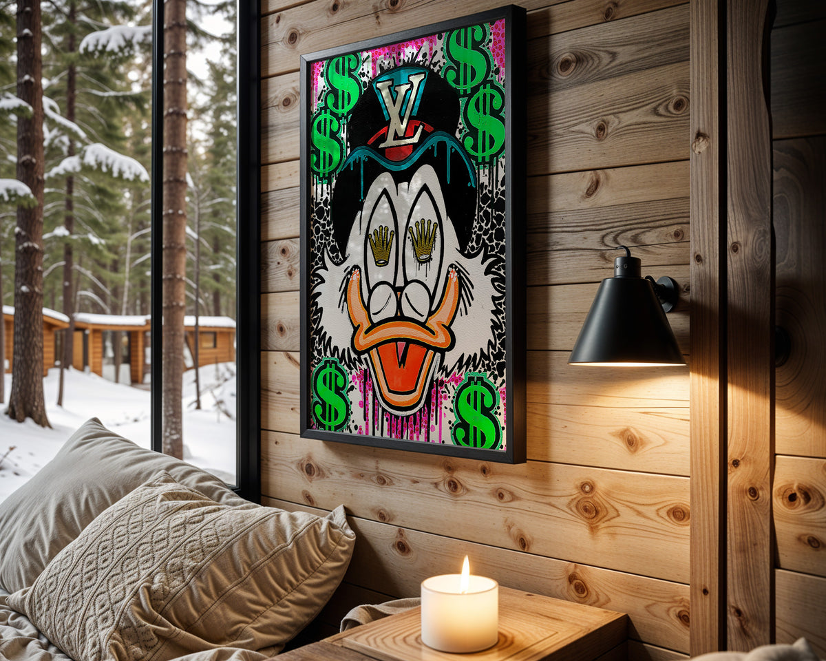 Scrooge LV Money Face - Wall View