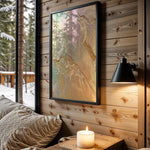 Pastel Pink Gold Marble Coast - Wall View