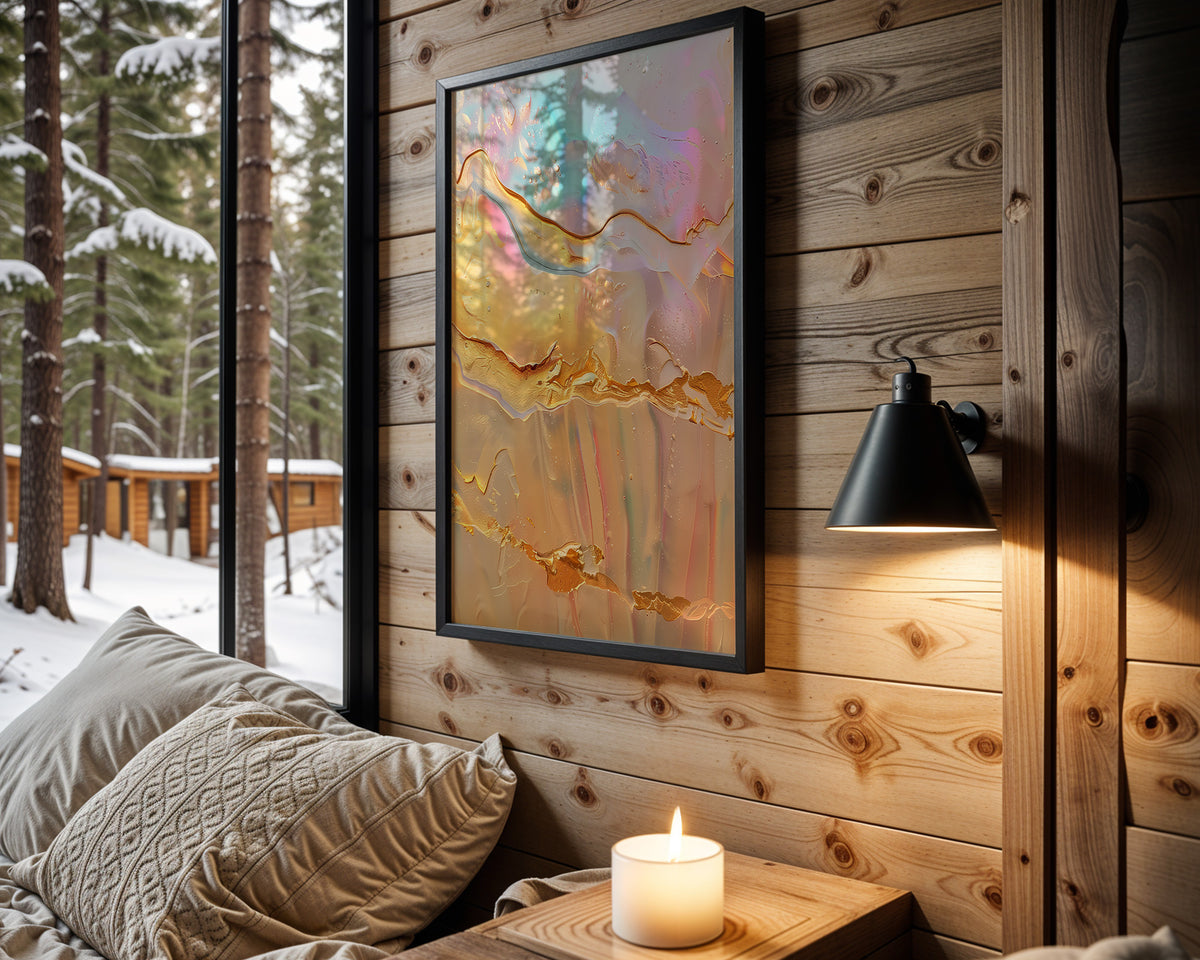 Pearl Pink Gold Layers - Wall View