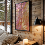 Pink Gold Coral Lava - Wall View
