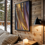 Bronze Lavender Gold Silk - Wall View