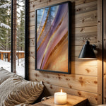 Pastel Stripes Gold Bands - Wall View