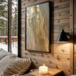 Cream Caramel Marble Layers - Wall View