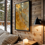 Mustard Sage Gold Marble - Wall View