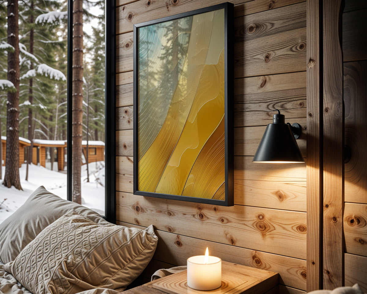 Yellow Sage Brushed Gold - Wall View