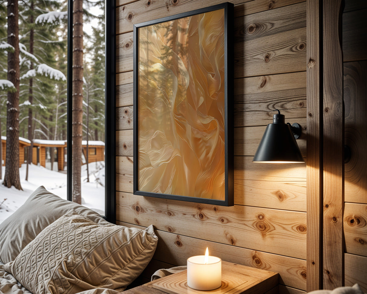 Amber Cream Silk - Wall View