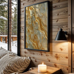 Mint Gold Marble Veins - Wall View