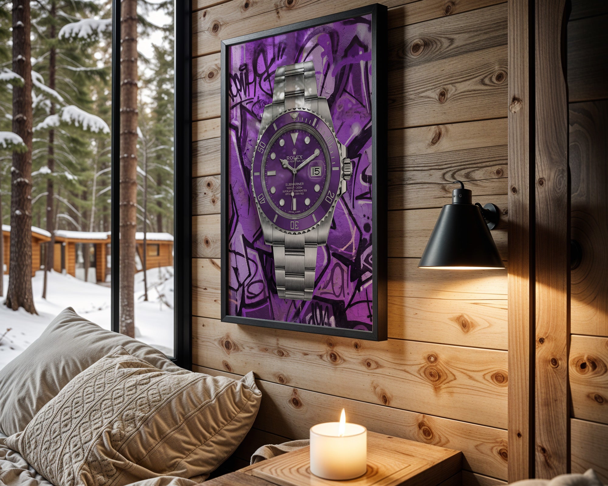Rolex Submariner Purple Graffiti