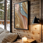 Pastel Satin Gold Drape - Wall View