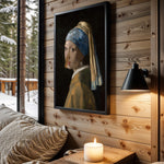 Pearl Earring Powder Room - Wall View