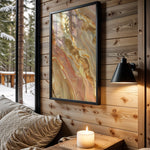 Apricot Pink Gold Lava - Wall View