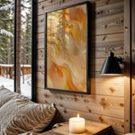 Yellow Cream Gold Wave - Wall View