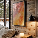 Pink Orange Gold Splash - Wall View