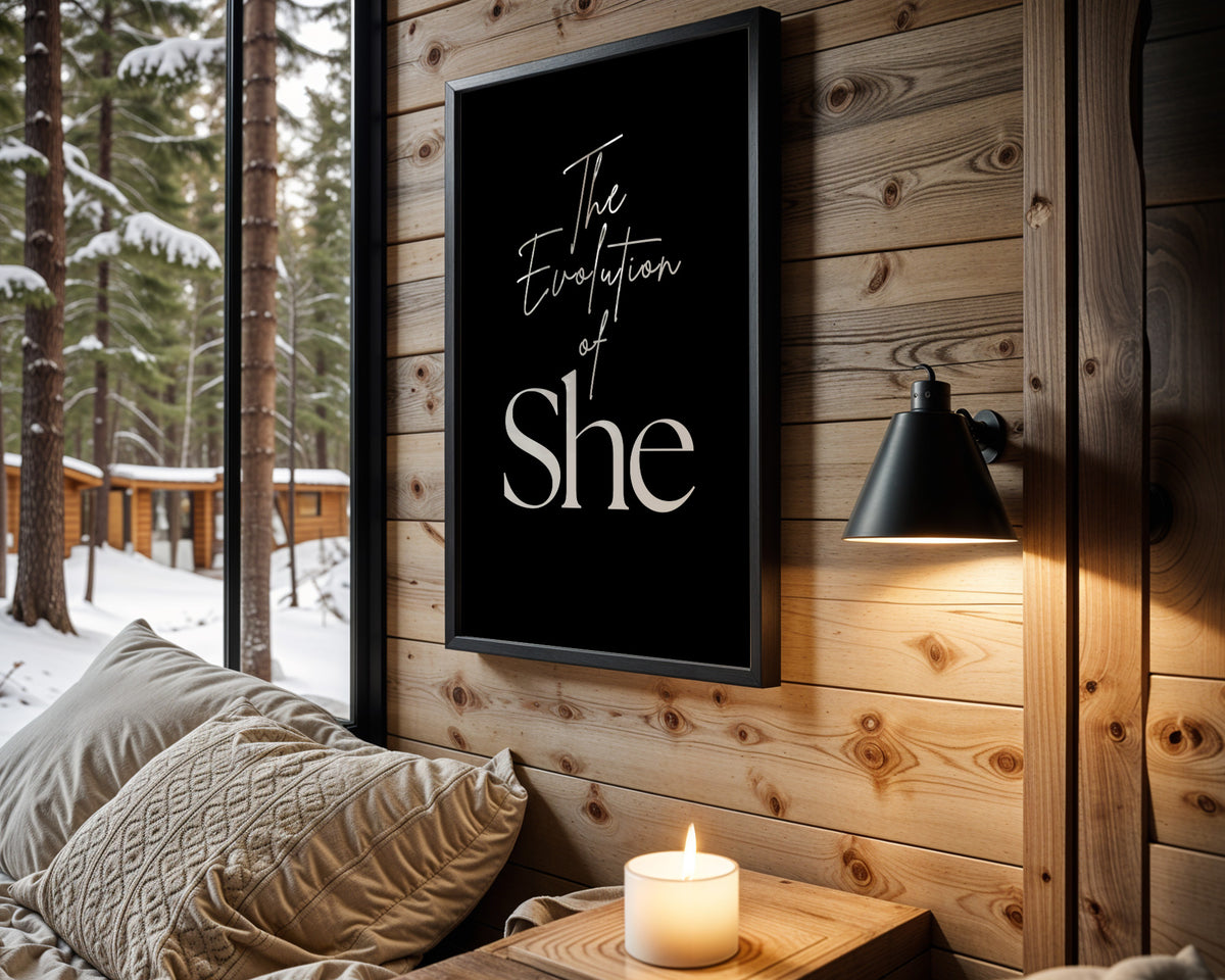 The Evolution of She wall art product image