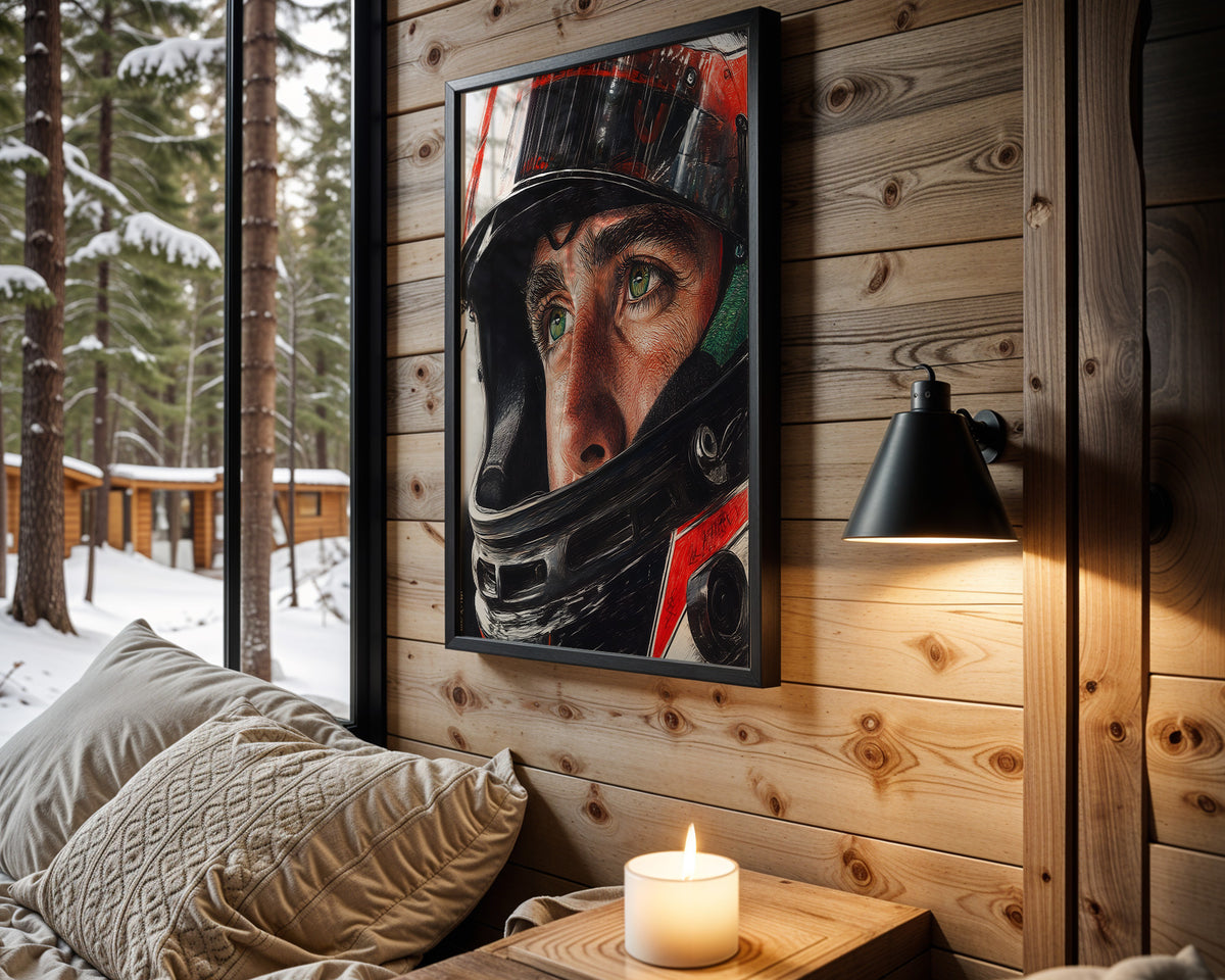 F1 Helmet Portrait - Wall View