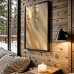 Caramel Cream Gold Wave - Wall View