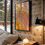 Peach Pink Gold Lava - Wall View