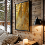 Sage Mustard Gold Marble - Wall View