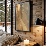 Champagne Gold Curve Strokes - Wall View