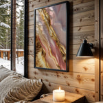 Pink Gold Rough Marble - Wall View
