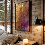 Sunset Purple Gold Haze - Wall View