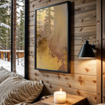Mustard Pink Gold Splatter - Wall View
