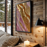 Pink Gold Diagonal Marble - Wall View