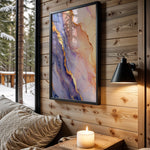 Purple Pink Gold Marble Coast - Wall View