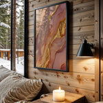 Rose Quartz Gold Marble - Wall View