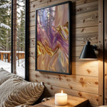 Pastel Gold Liquid Swirl - Wall View