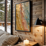 Rainbow Pastel Gold Flow - Wall View