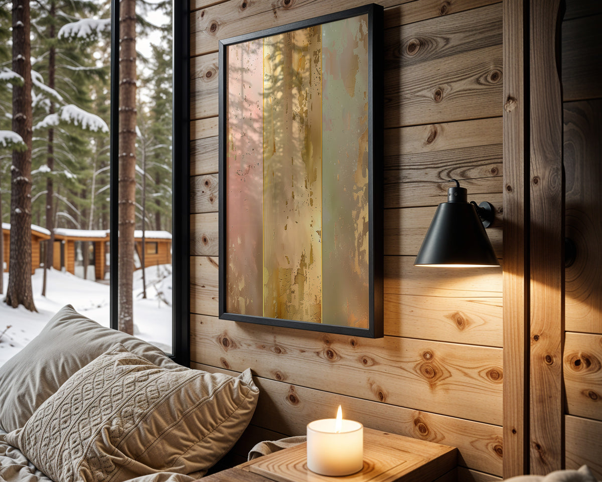 Pastel Stripe Gold Patina - Wall View