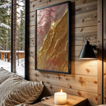 Pink Gold Mountain Marble - Wall View