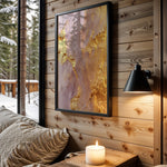 Pink Gold Lava Crackle - Wall View