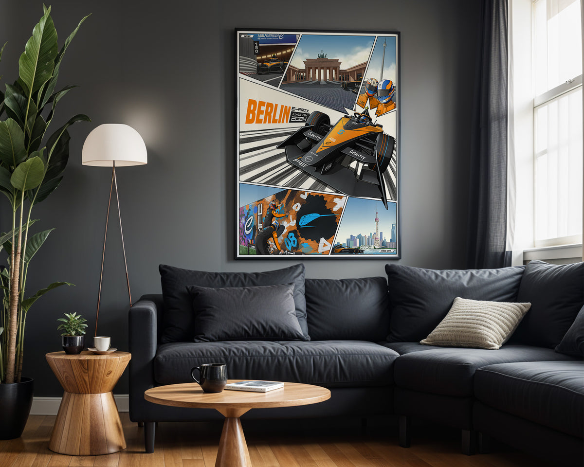 Berlin E-Prix Comic - Wall View