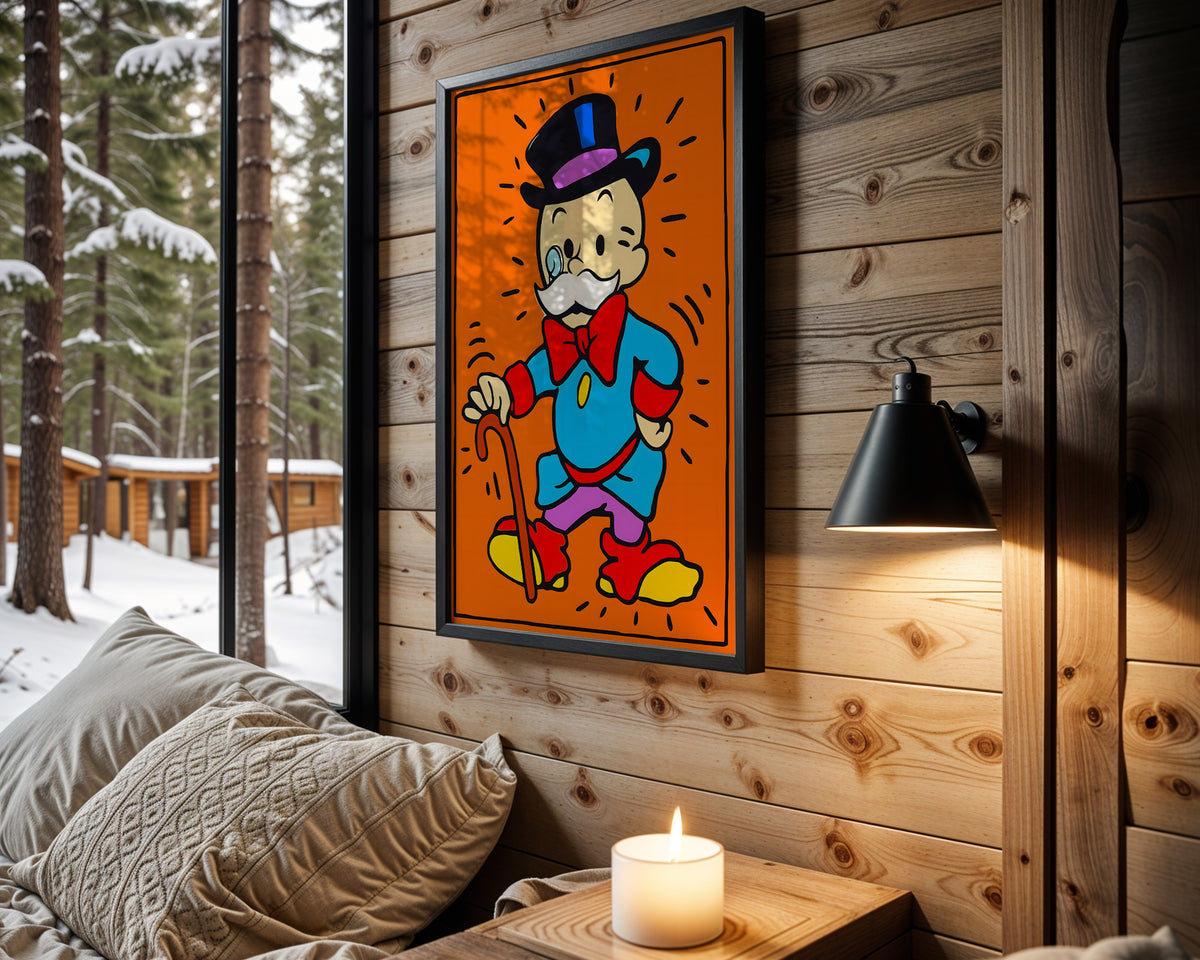 Scrooge Haring Cane - Wall View