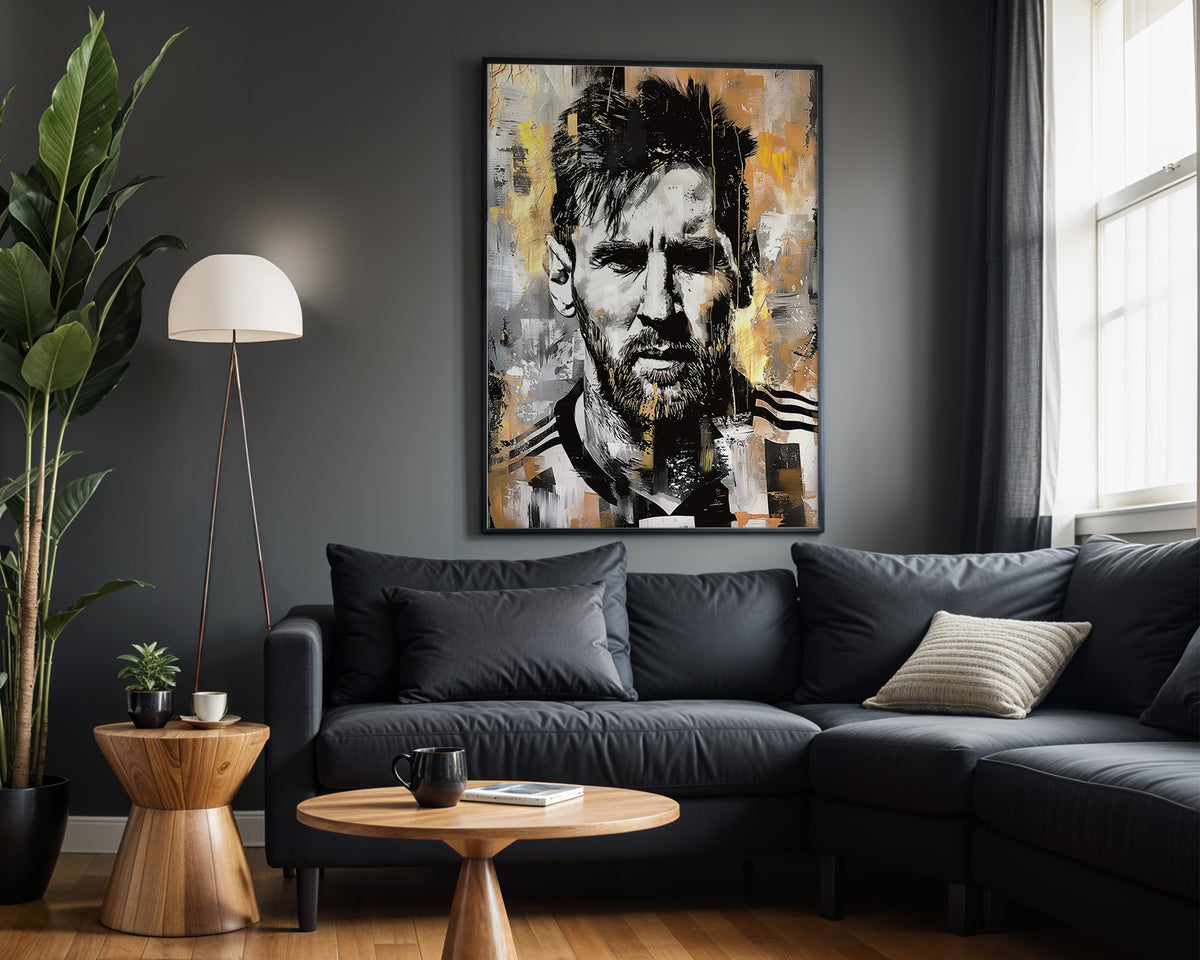 Messi Portrait - Detail View
