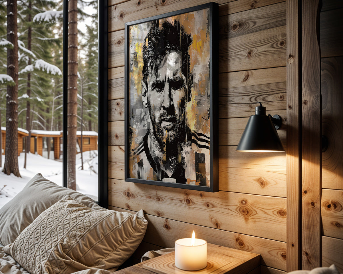 Messi Portrait - Wall View