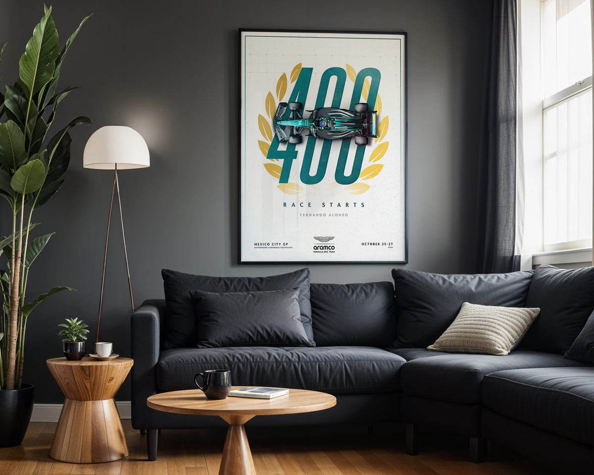 Alonso 400 Race Starts - Wall View