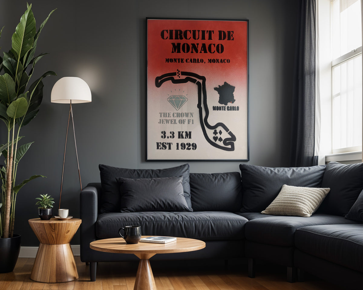 Monaco Stencil Crown Jewel - Alt Wall View