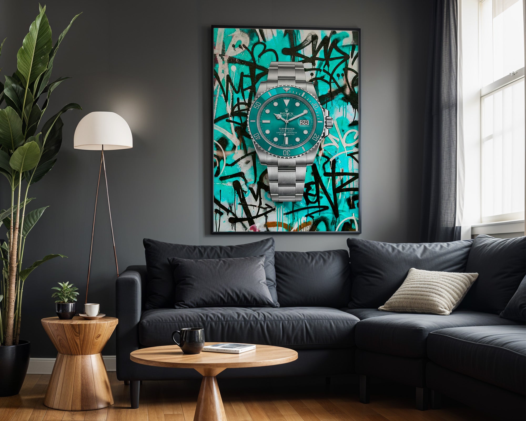 Rolex Submariner Teal Graffiti